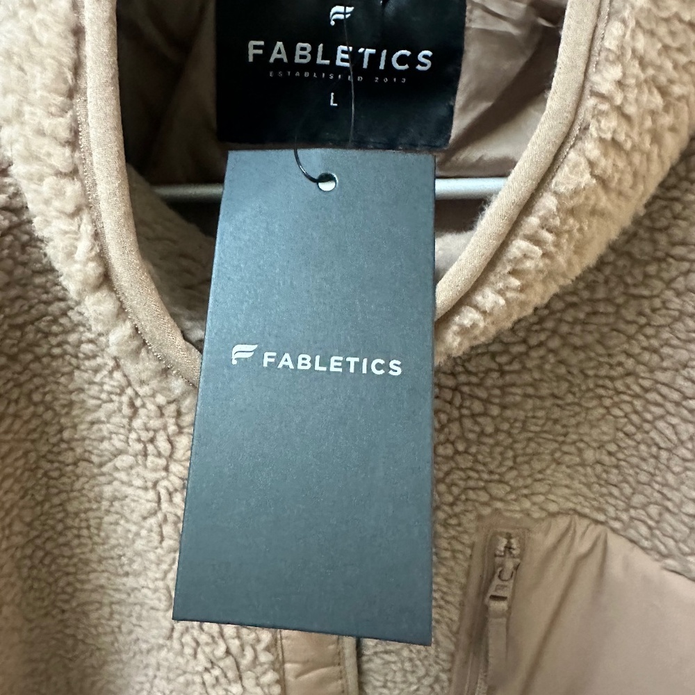 Soft brown teddy bear fleece jacket, Outerwear